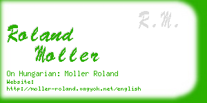 roland moller business card